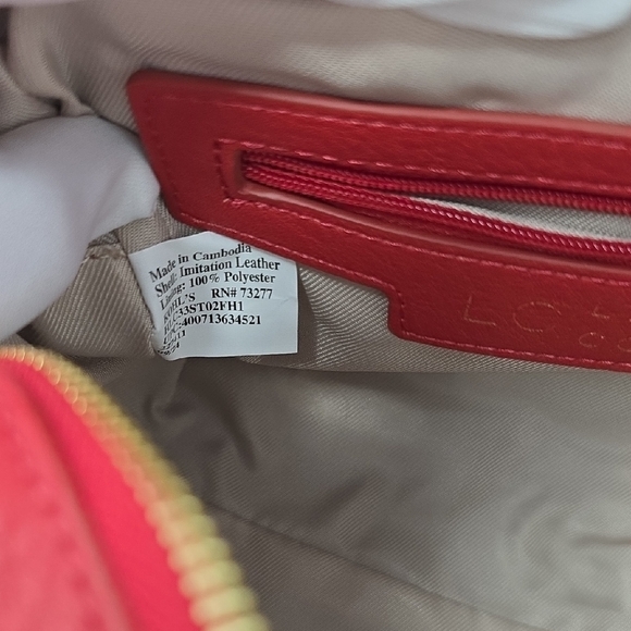 Lauren Conrad LC Mini Satchel Crossbody – Red – NWT - Picture 8 of 15
